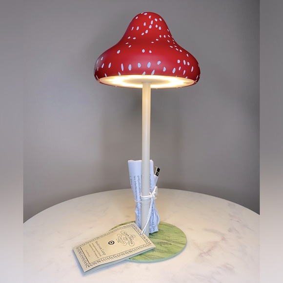 NWT John Derian Rechargeable LED Mushroom Lamp 🍄 - Picture 6 of 12